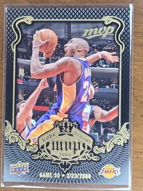 Kobe Bryant MVP KB-55 #24 2008-09 Insert Black Mamba Border Card Upper Deck